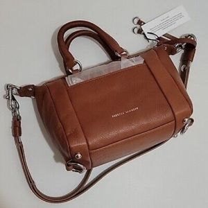 Rebecca Minkoff Caramel 100% Genuine Leather Handbag/Crossbody Satchel